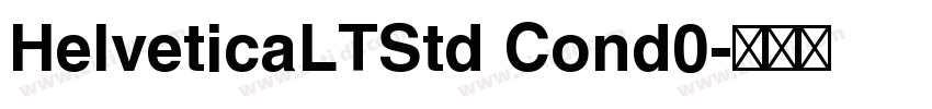 HelveticaLTStd Cond0字体转换
